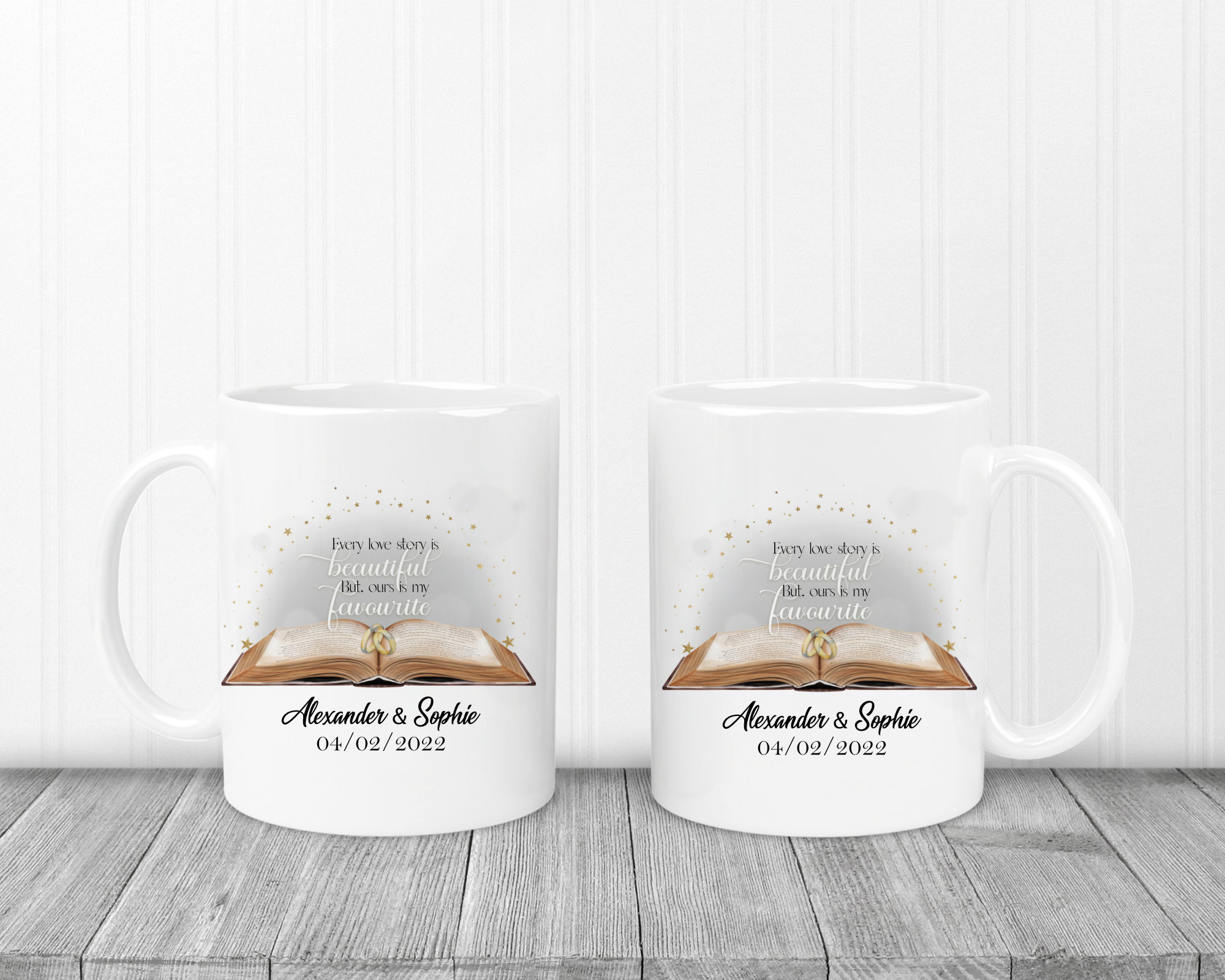 Catch My Love Too His & Hers Couple Coffee Mugs