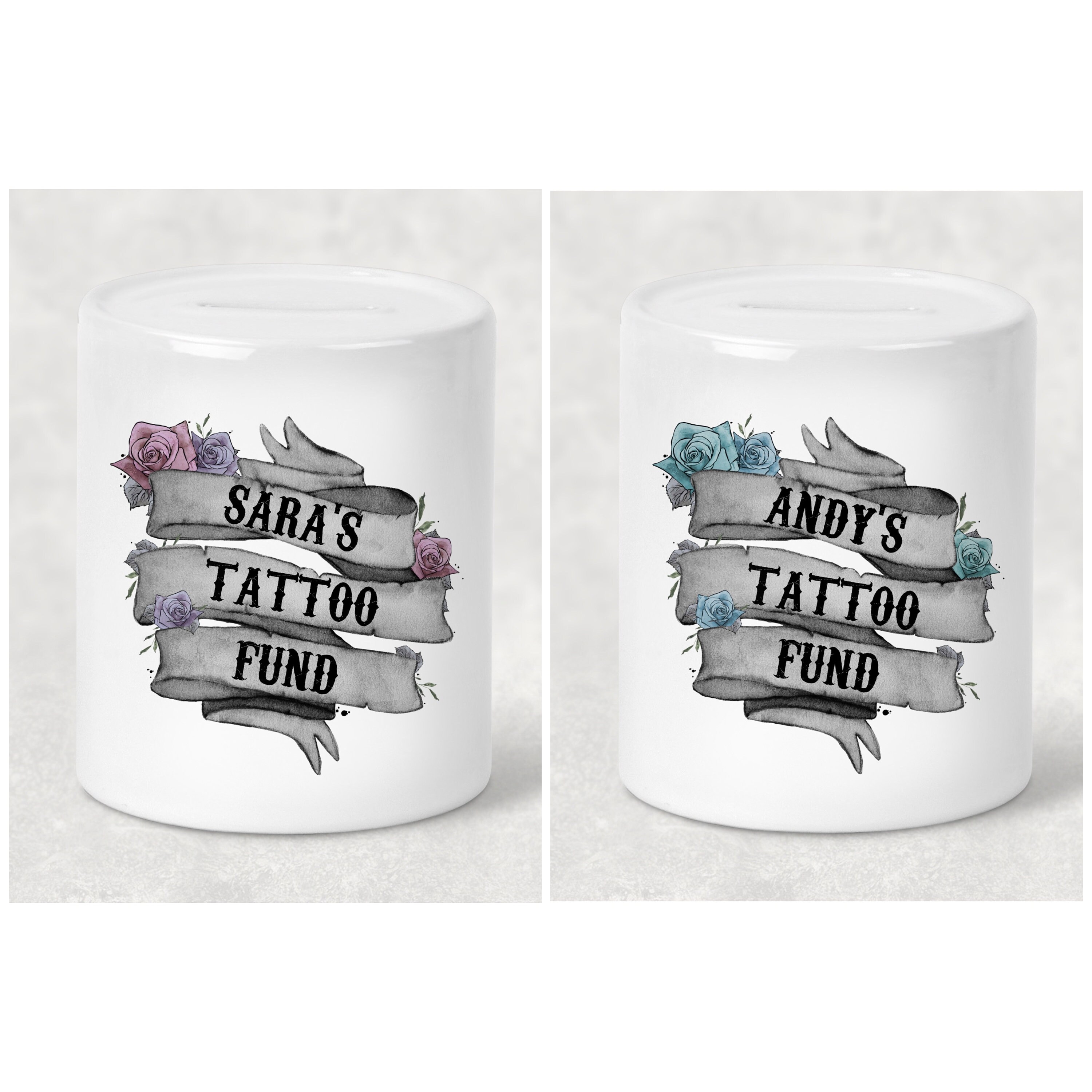 Personalised Tattoo Fund Money Box 2 Options Ideal Gift - Etsy Denmark Personalised Tattoo Fund Money Box 2 Options Ideal Gift - Etsy Denmark
