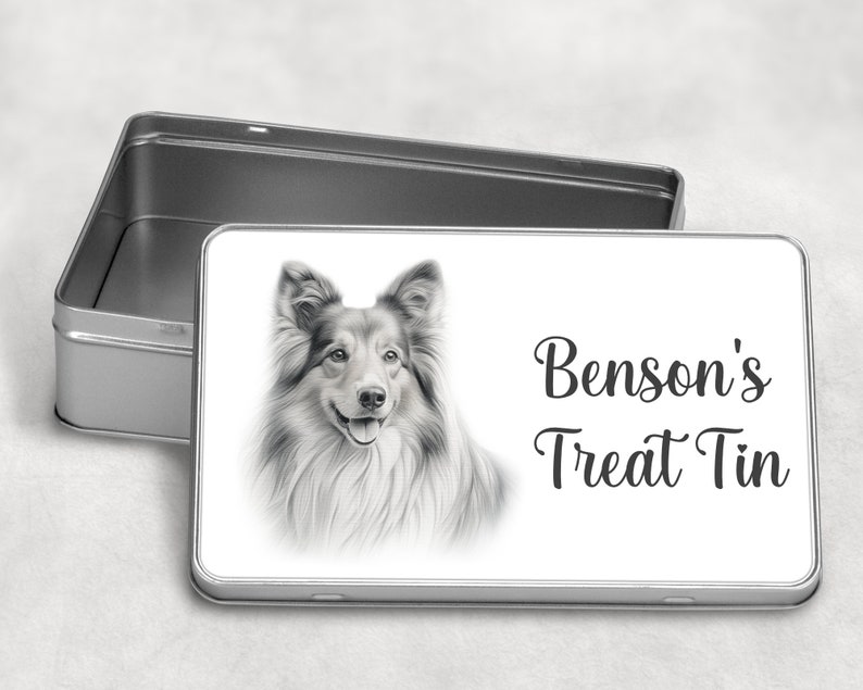 Personalised Dog Treats / Snack Tin Gift, 10 Dog Breeds Birthday Christmas image 4