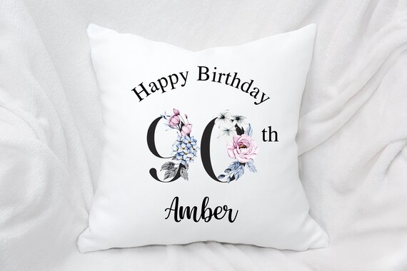 Cojines personalizados especiales para hitos de cumpleanos 18 21 30 40 50 60 70 80 90 Etsy Espana