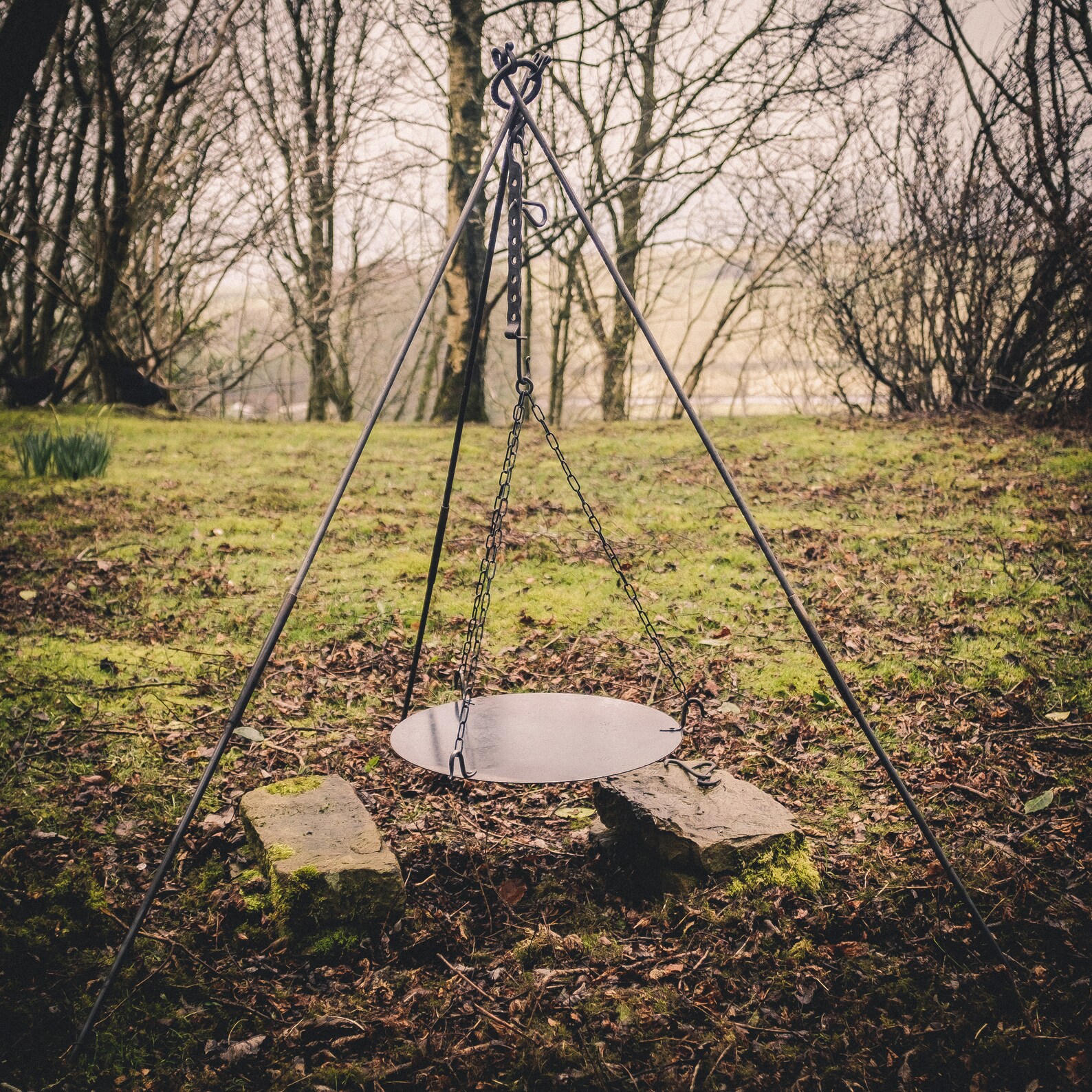 Hanging Griddle Plate for Campfire Tripod tripod Not Etsy