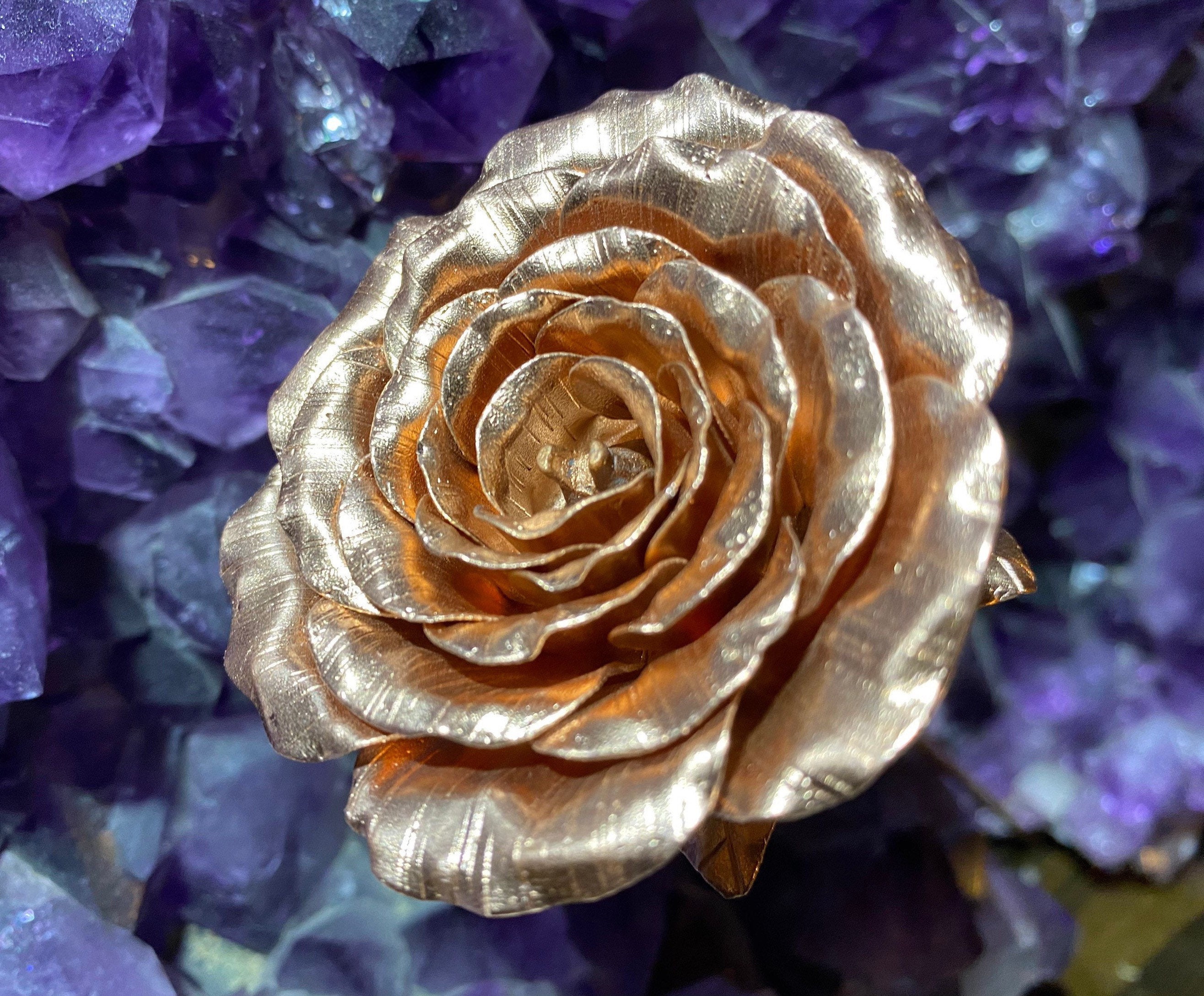 Handmade Copper Rose