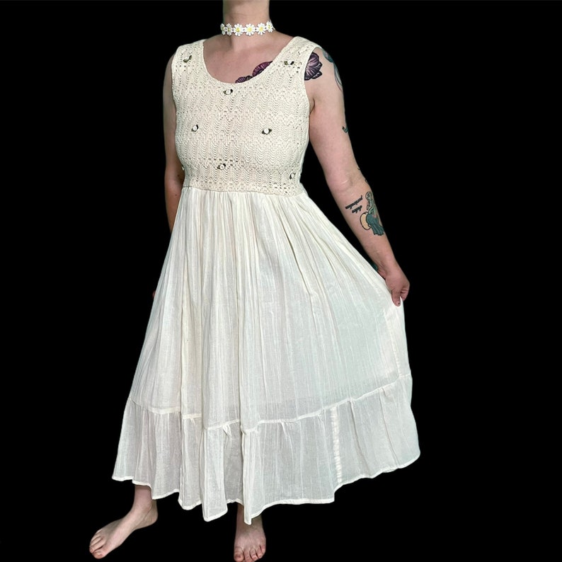 Vintage 90s prairie cottagecore maxi dress | Etsy