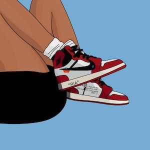 Jordan 1 Retro High Off-White Chicago - Sticker