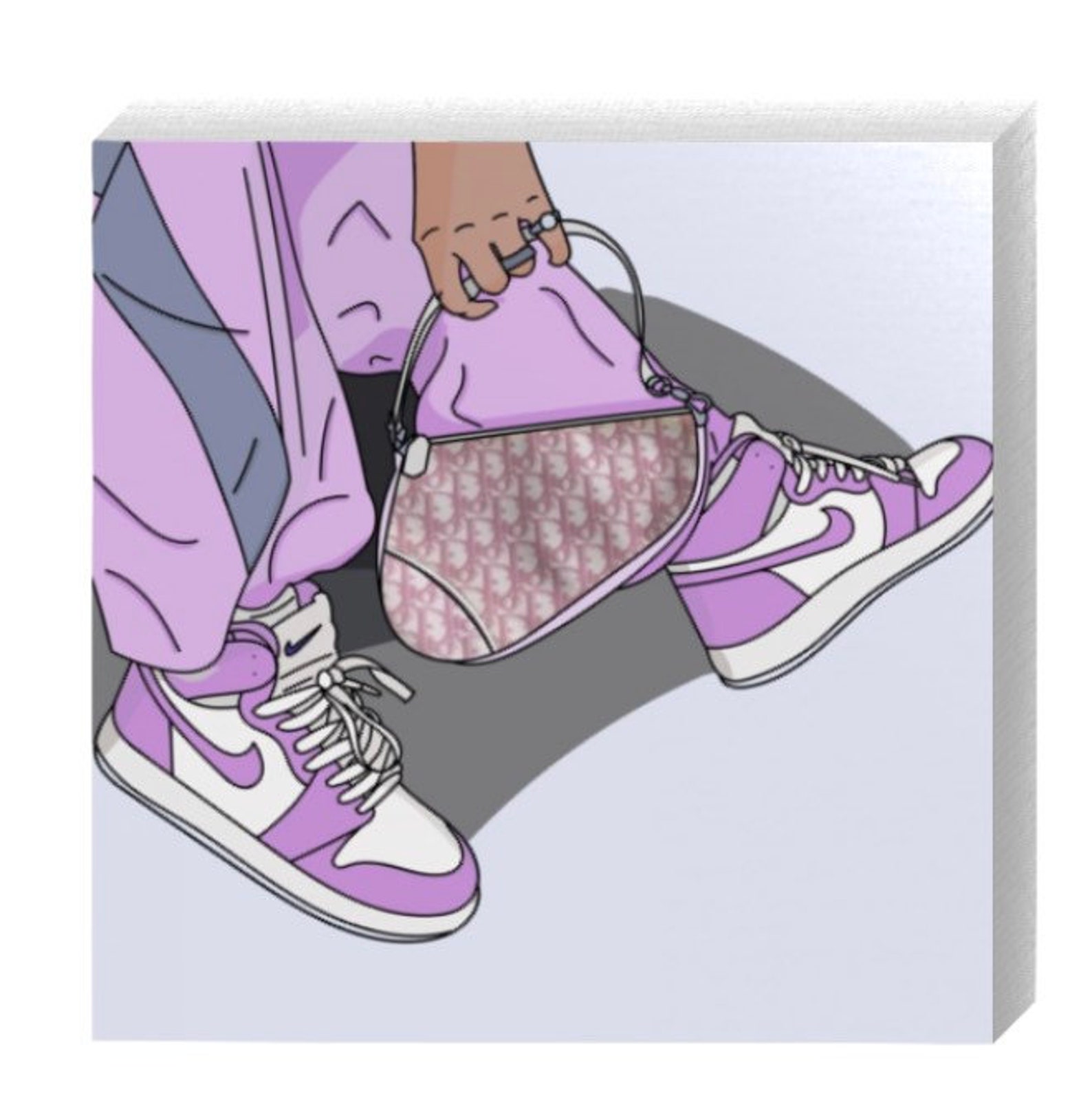 Hype Sneaker Canvas Your Choice of Existing Art Etsy