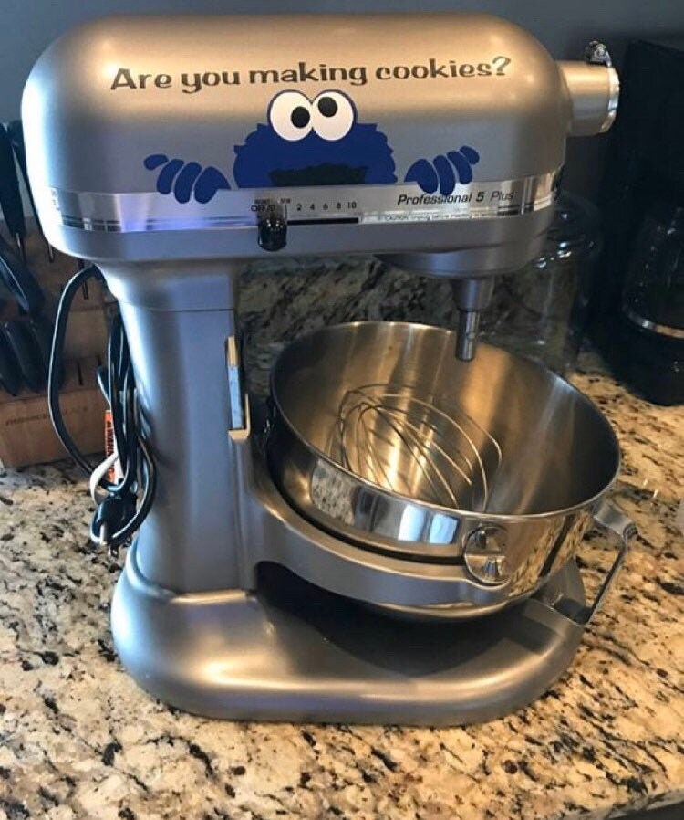 making cookies in a kitchenaid mixer