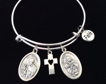 St Anne medal grandma gifts Saint Anne bracelet pregnancy protection bracelet