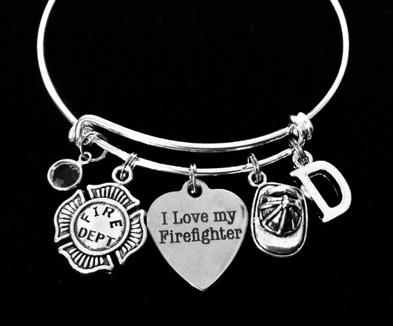 Firefighter charm bracelet clearance