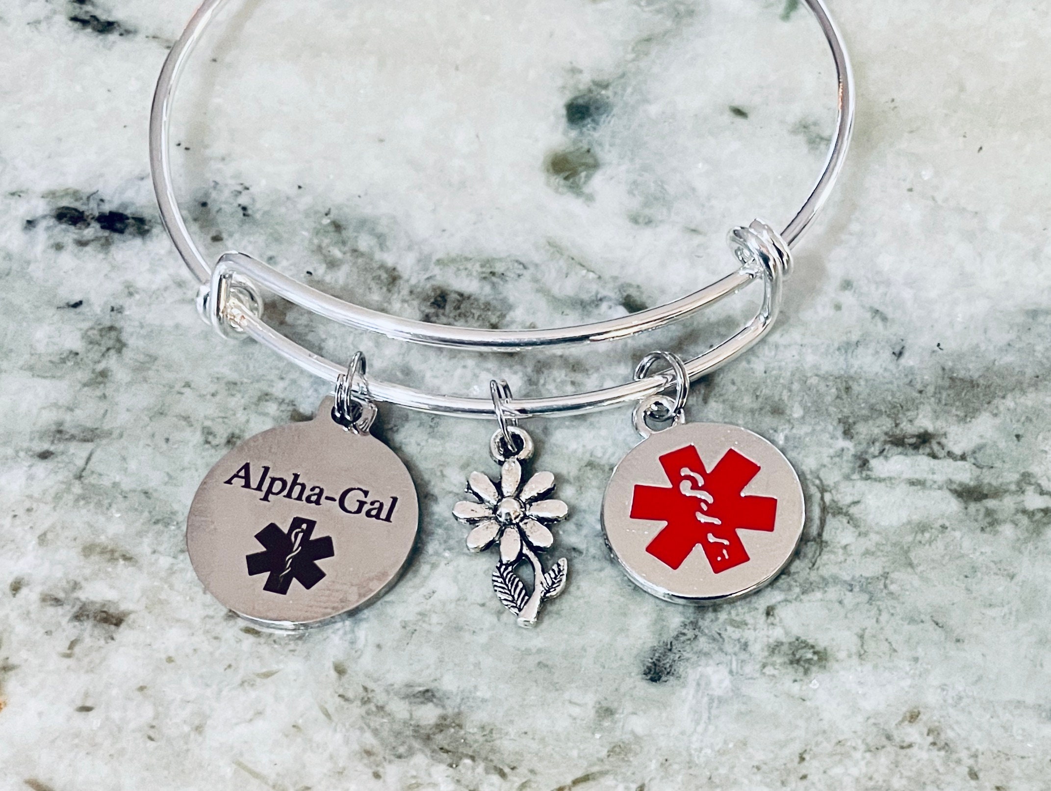 Alpha gal medical alert bracelet clearance