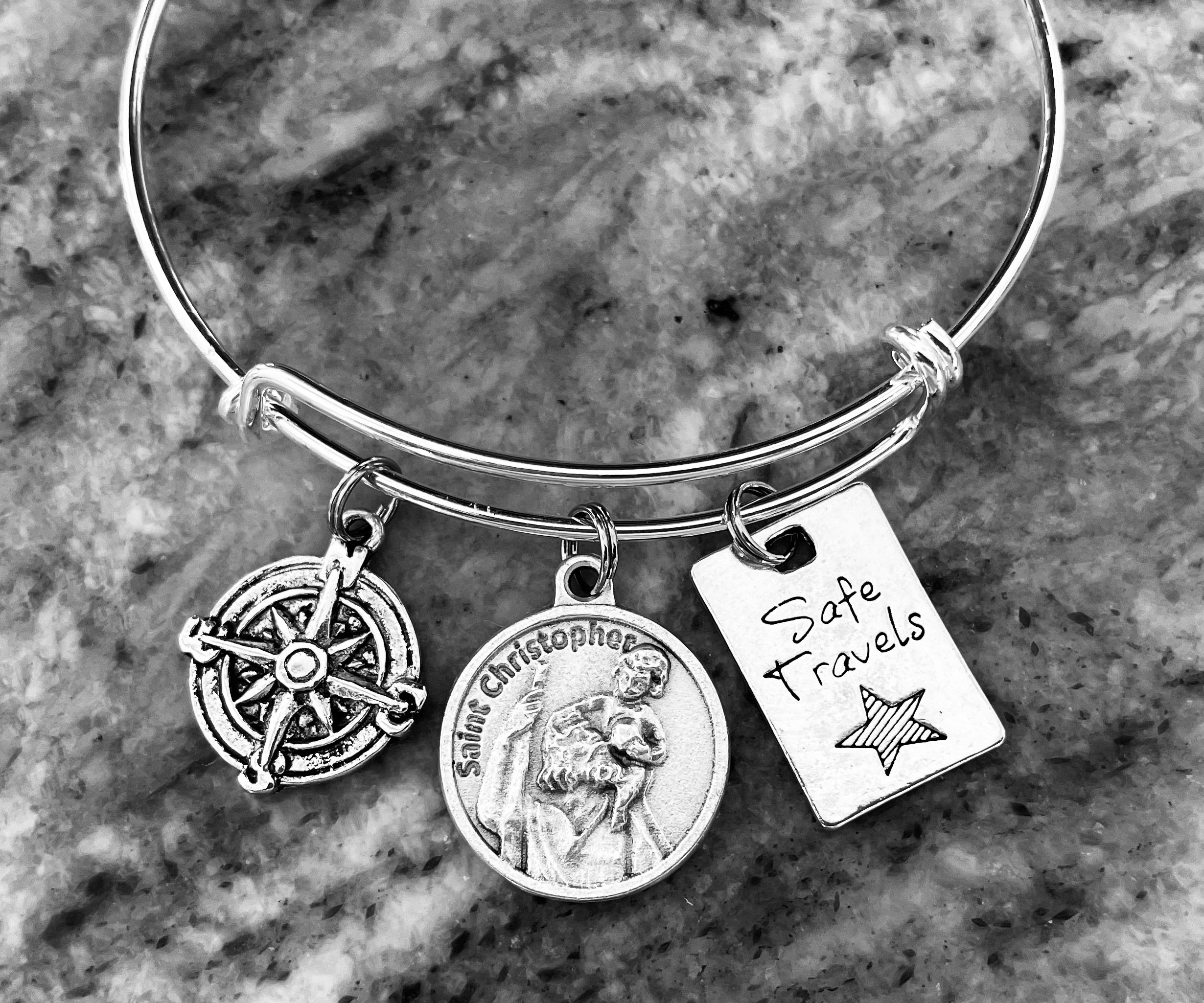 St christopher travel bracelet sale