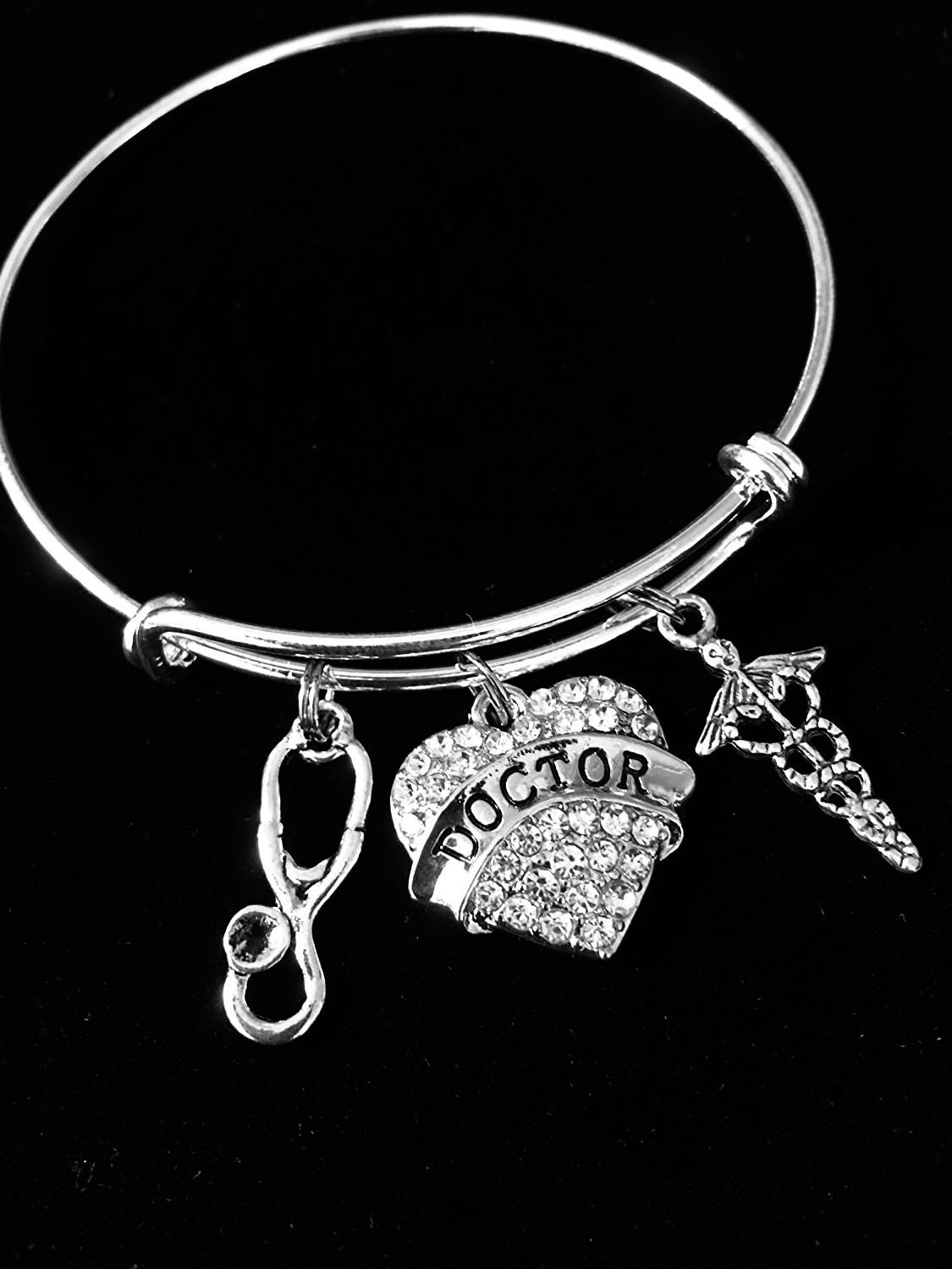 Amazon.com: Dckazz Nurse Bracelet Sterling Silver Stethoscope Bracelet  Doctor Nurses Gifts 925 Sterling Silver Bracelet for Women 14K Gold Plated:  Clothing, Shoes & Jewelry