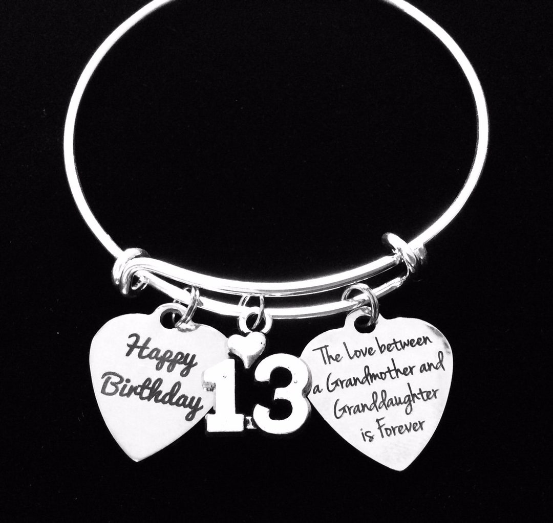 Granddaughter 13th Birthday Gift the Love Between a Grandmother and