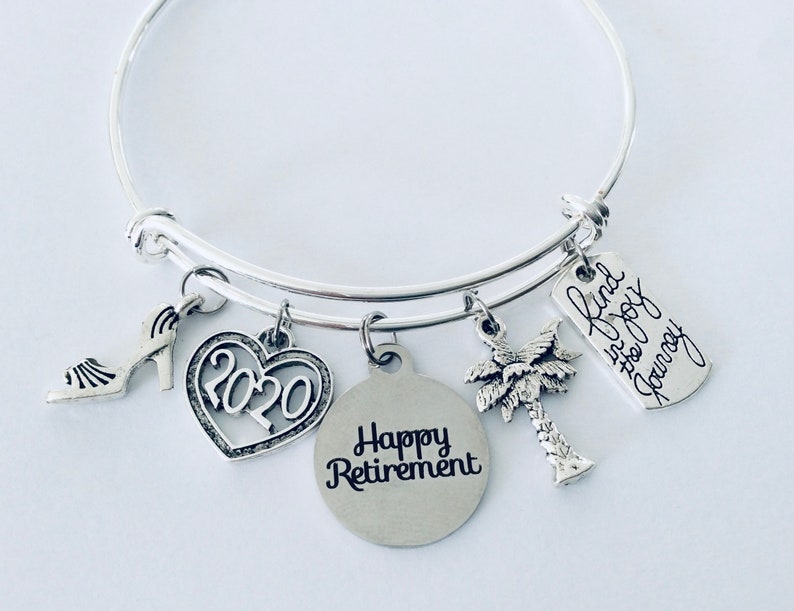 2021 Retirement Gift for Women Retirement Charm Bracelet Etsy
