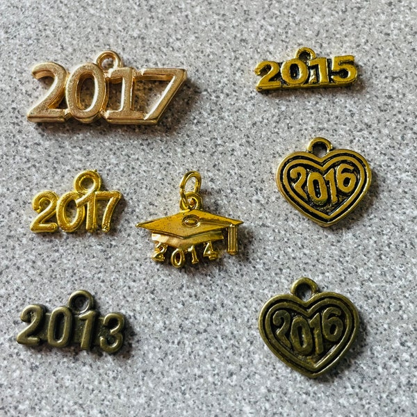 Add a Year Charm 2013, 2014, 2015, 2016, 2017, 2023, 2024