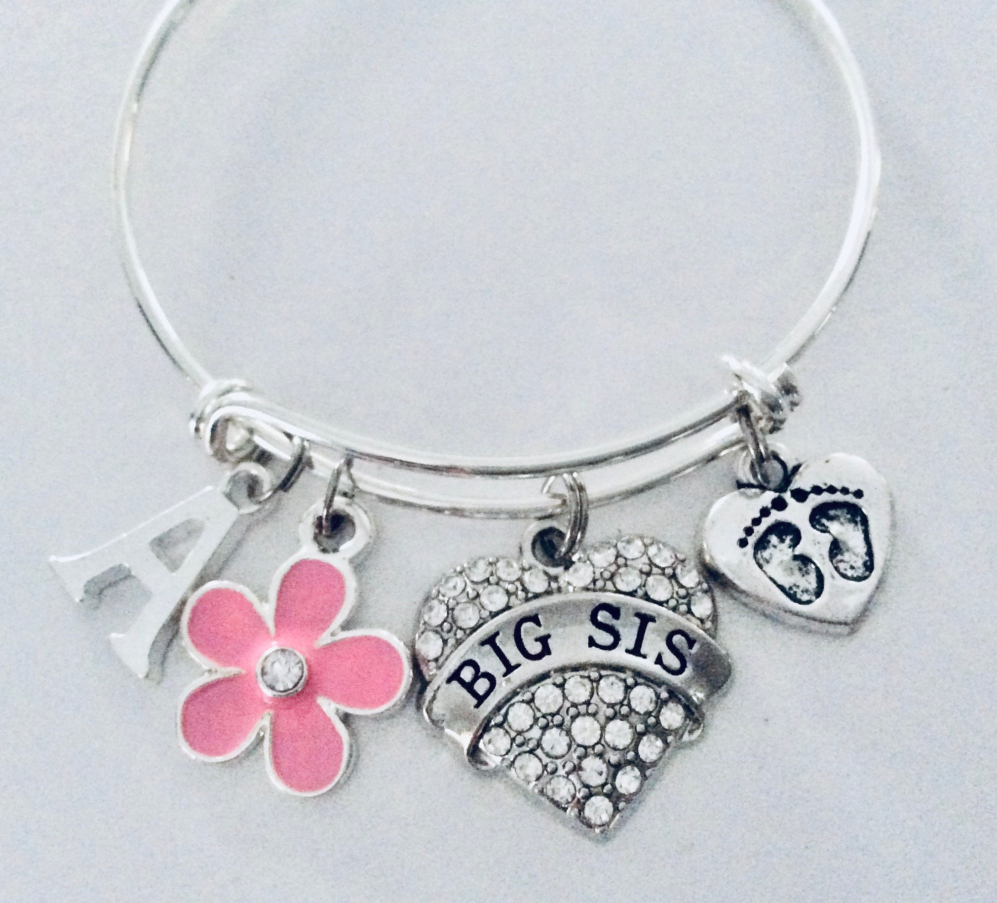 Big sister charm bracelet deals