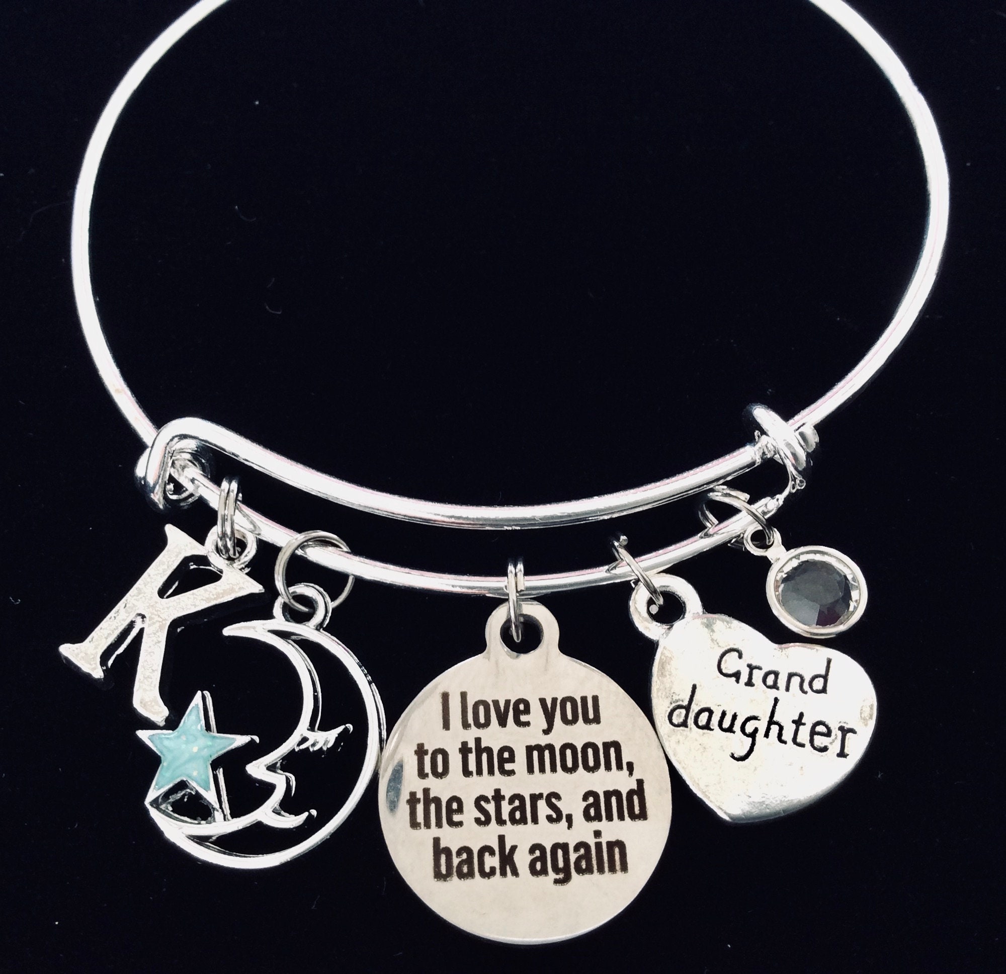 I love you to the hotsell moon and back charm for bracelet
