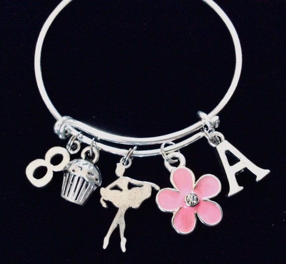 Personalized Birthday Gift for 8 Year Old Girl Child Size Adjustable  Expandable Charm Bracelet Kid's Ballerina Cupcake Birthday -  Norway