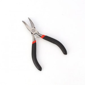 140mm Spring Loaded Extra Long Mini Needle Nose Pliers Plier Model Making  Precision Jewelry Wire Work Craft Carpentry Pliers Anti Slip Grips 