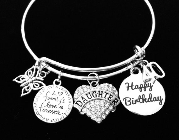 40th Birthday Gift for Daughter 40th Birthday Charm Bracelet