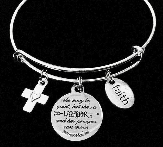 She is a Warrior Inspirational Gift for Women Expandable Charm Etsy