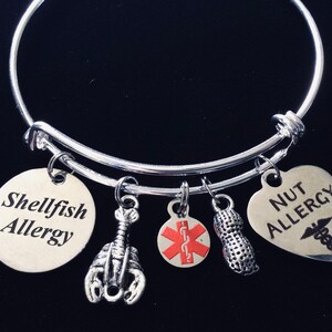 Shellfish allergy bracelet Clearance