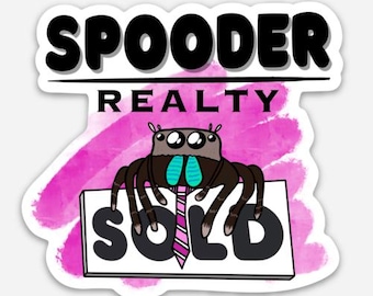 Spooder Realty Sticker