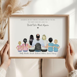 Family Memorial Print, Family Memorial Portrait, Family Keepsake, Family Bereavement Gift, Sympathy Gift, Family Wall Art, Sympathy Gifts