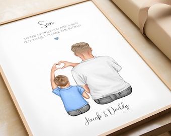 Personalised Print for Son, Custom Gift, From Mum Or Dad, Personalised Son Gift, Present For Son, Gift From Mum, Dad, Present For Son