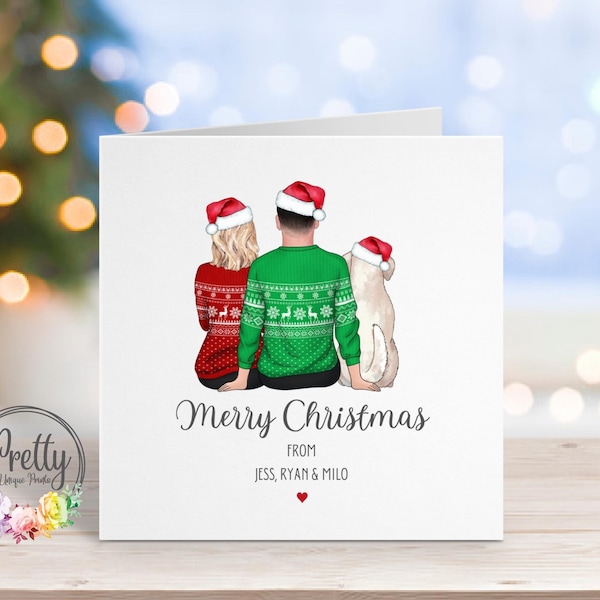 Dog Christmas Card Etsy