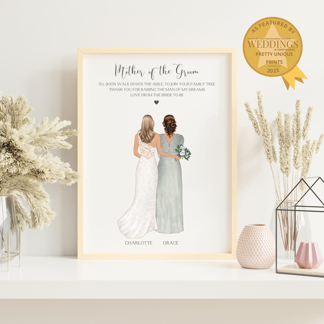 Unique Gift Personalised Wedding Gift For Mother Of The Groom