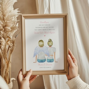 Lámina conmemorativa personalizada, Regalo conmemorativo familiar, Regalo de pésame, Regalo conmemorativo, En memoria de un ser querido, Regalo de recuerdo, Regalo de duelo