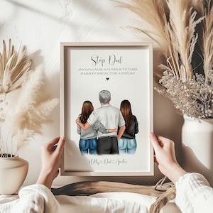 Personalised Step Dad Gift, Gift For Step Father, Step Dad Fathers Day Gift, Step Dad Birthday Gift From Daughters, Dad Gifts, Daddy Gifts