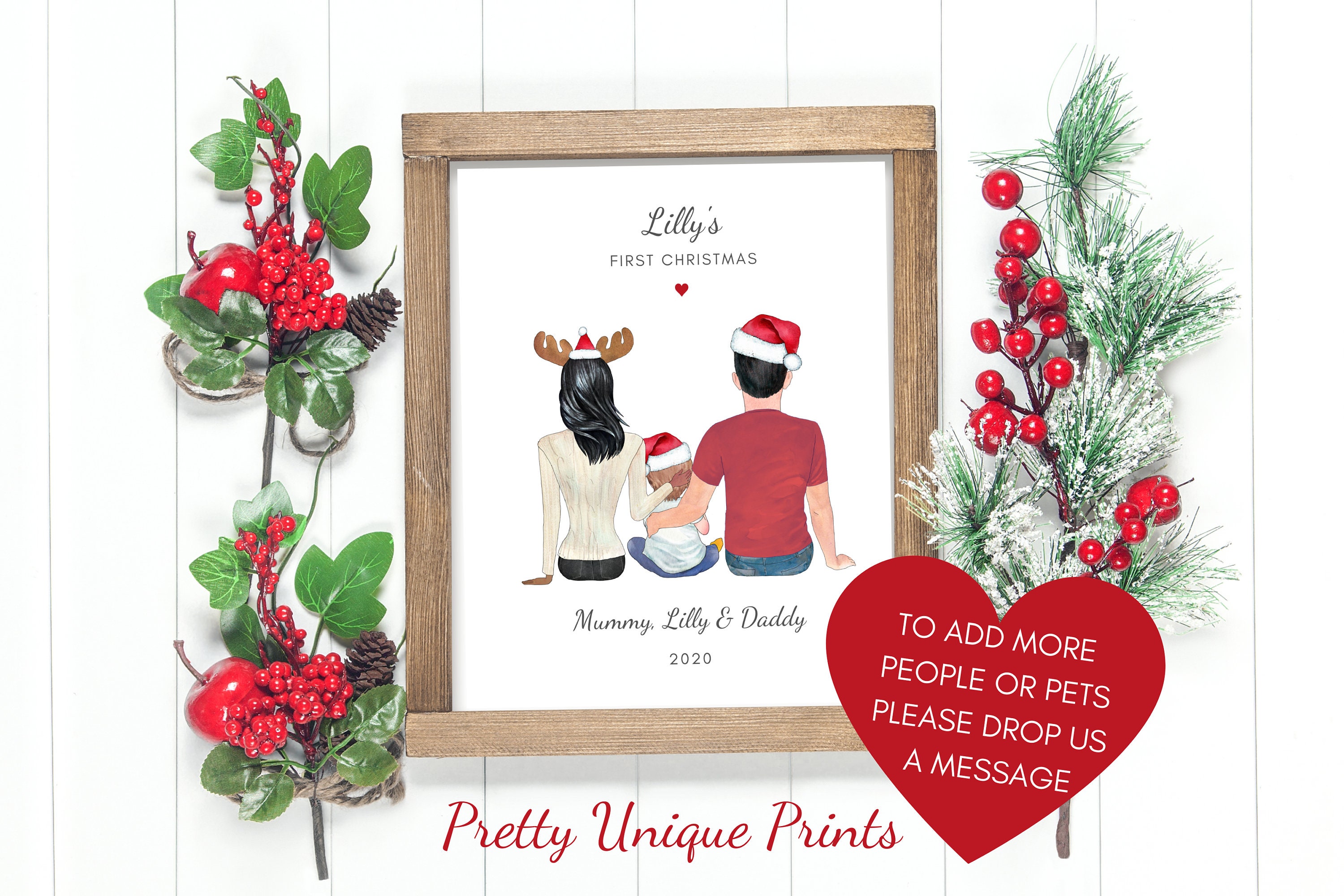 Personalised Family Christmas Gift First Christmas Gift 1st Etsy