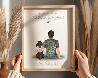 Personalised Dog Memorial Gift, Pet Bereavement Gift, Sympathy Gift, Pet Memorial, Gift For Dog Lover, Pet Lover Gift, Pet Memorial Print