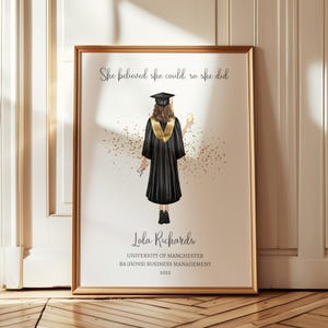 Personalised Graduation Print, Graduation Gifts, Gift For Graduation, Graduation Gift For Her, Class Of 2025