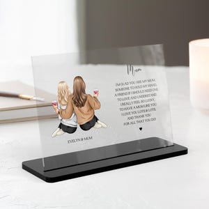 Geschenk für Mama, Muttertagsgeschenk, Muttertag Einzigartige Geschenke, Mama Geburtstagsgeschenk, Mama Weihnachtsgeschenk, Mama und Tochter Plaque