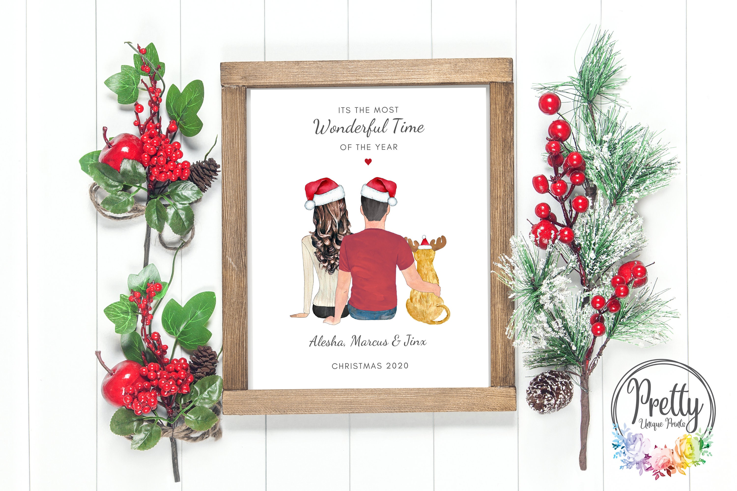 Personalized Christmas Couple Gift Christmas Print Christmas | Etsy