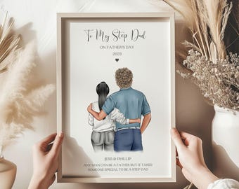 Step Dad Gifts, Step Dad Print, Step Dad Birthday Present, Step Dad Fathers Day Gifts, Step Dad Christmas Gifts, Special Step Dad