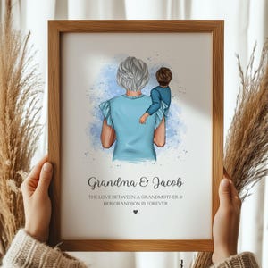 Presente personalizado para avó, avó e neto, presente de dia das mães para avó, avó, babá, avó, presente de aniversário para avós