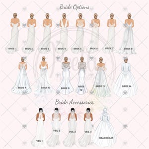 Family Wedding Print, Family Wedding Portrait, Mr And Mrs Wedding Gift, Wedding Print With Children And Pets, Family Wedding Gift image 4