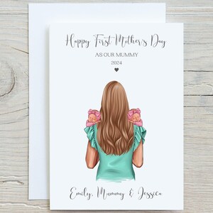 Cartão personalizado para o dia das mães, mamãe com gêmeos, presente para o dia das mães, cartão para mamãe, presente para gêmeos, cartão para o dia das mães para gêmeos, presente para mamãe, mamãe