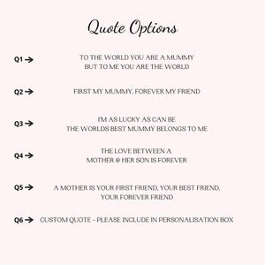 Personalised Mothers Day Gift, Gift For Mummy, Mum and Son Print, Mummy Birthday Present, Gift From Son, Mummy Gifts image 3