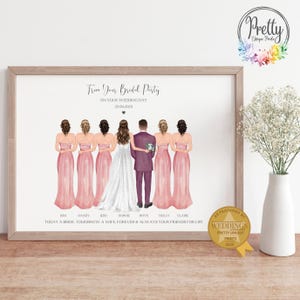 Gift For Bride From Bridesmaids, Gift To Bride, Bridesmaids Gift, Personalised Wedding Gift,  Gift From Bridal Party