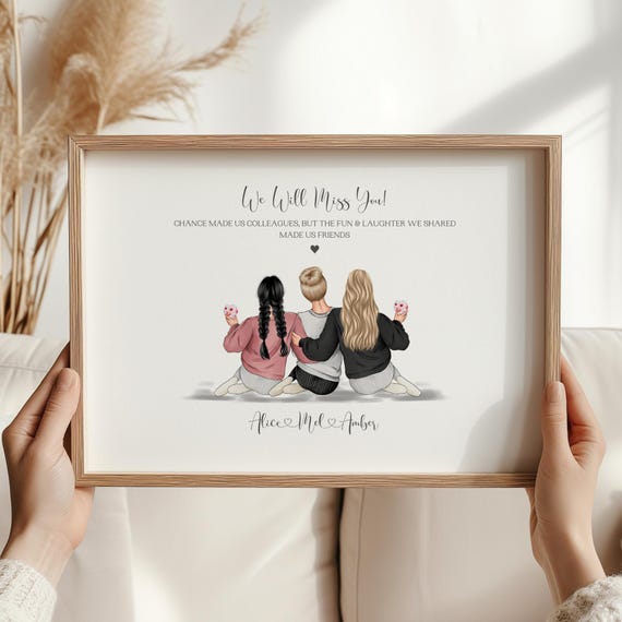 Colleague Leaving Gift, Friendship Print, Co-Worker Gifts, Retirement Gift, New Job Gifts, Leaving Gift