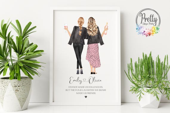 Work Colleague Print, Leaving Present, Work Best Friend Gift, Co-worker Gift, Retirement Gift, Colleague Gift