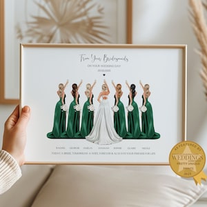 Cadeau pour la mariée de demoiselles d'honneur, cadeau future mariée, cadeau de mariage personnalisé de demoiselle d'honneur, cadeau de fête nuptiale