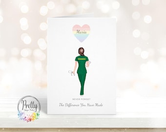 Tarjeta de regalo personalizada para paramédicos, regalo personalizado para trabajadores de ambulancias, tarjeta de felicitación para enfermeros, tarjeta de graduación para estudiantes de paramédicos.