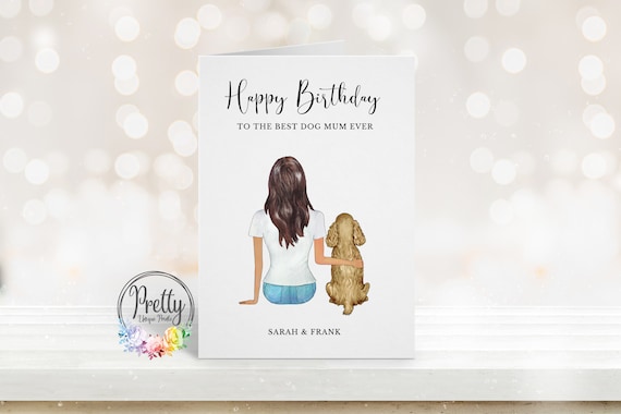 Dog Mum Birthday Card Birthday Card From the Dog - Etsy UK