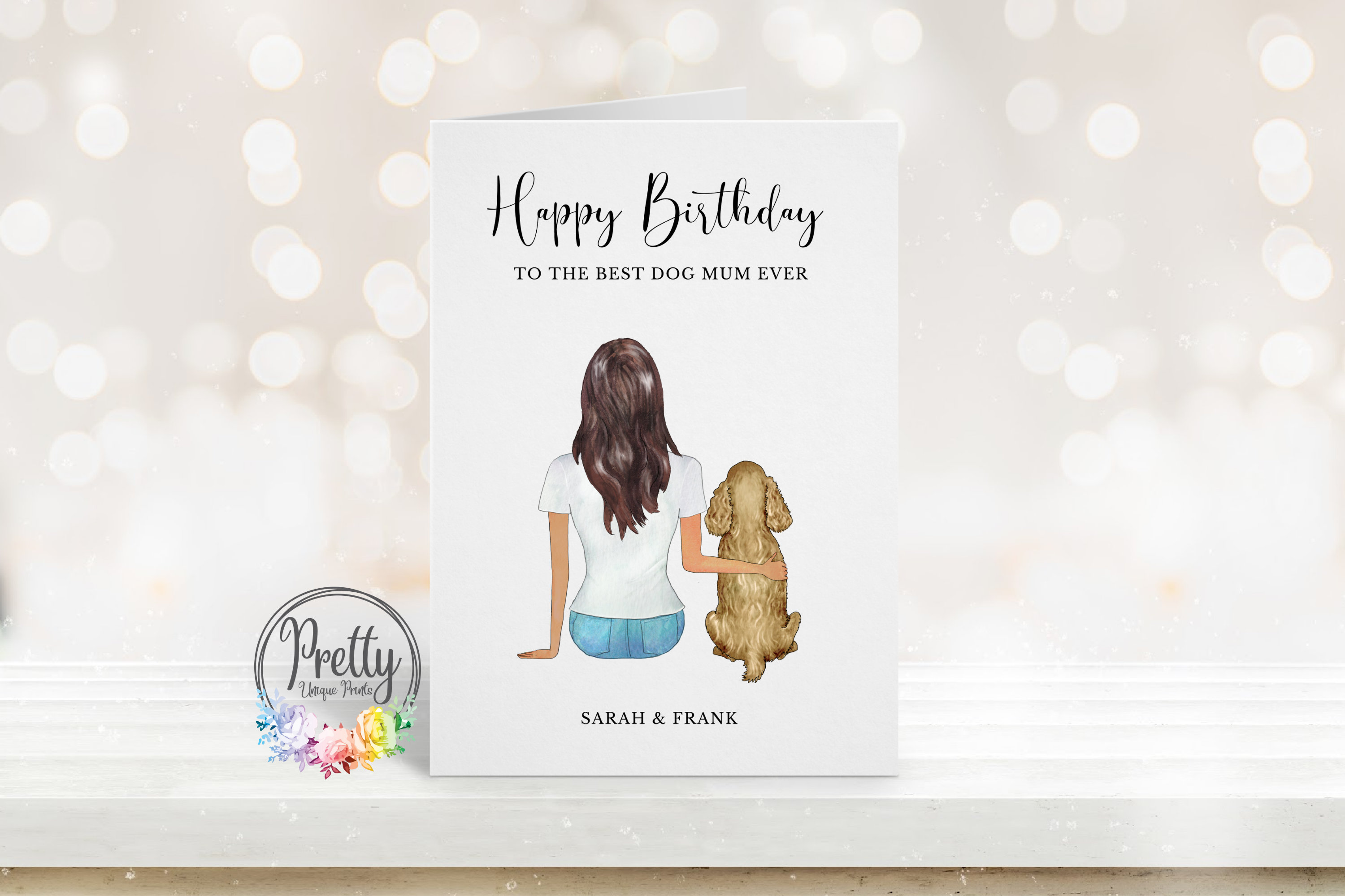 Dog Mum Birthday Card, Birthday Card From the Dog, Personalised Dog Mom ...