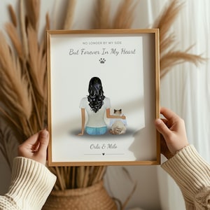 Personalised Cat Memorial Gift, Cat Owner Gift, Cat Loss Gift, Pet Loss Print For Her, Custom Pet Memorial
